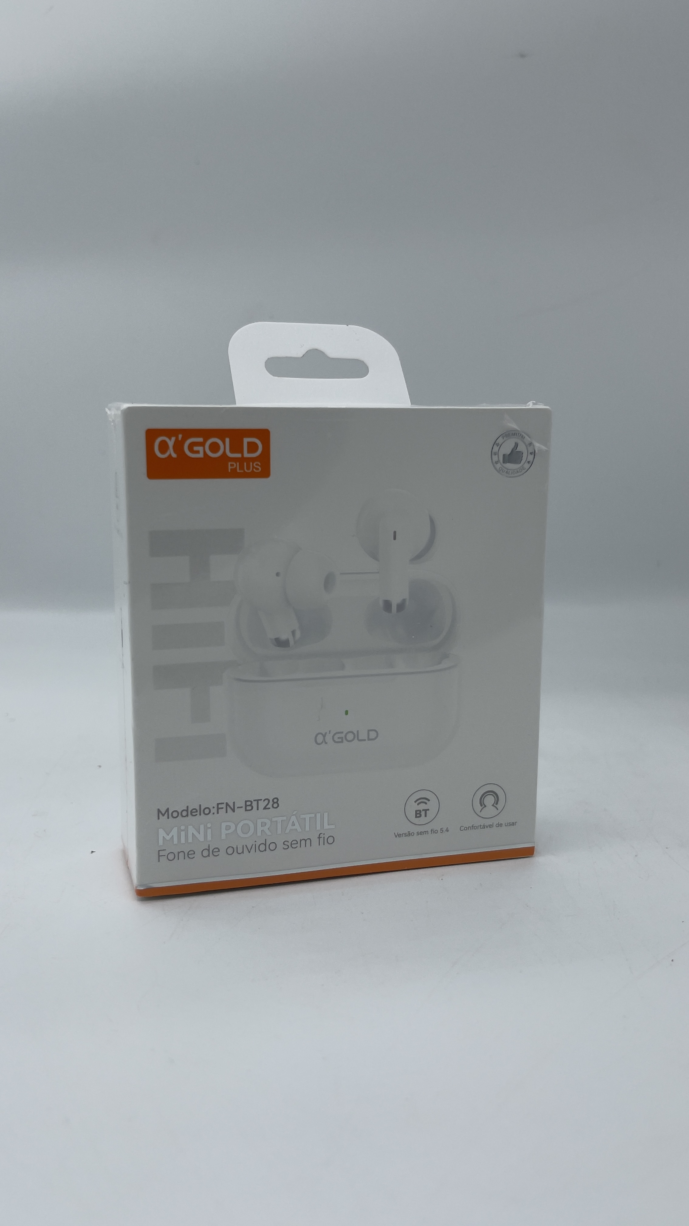 Fone de ouvido Bluetooth Alfa Gold